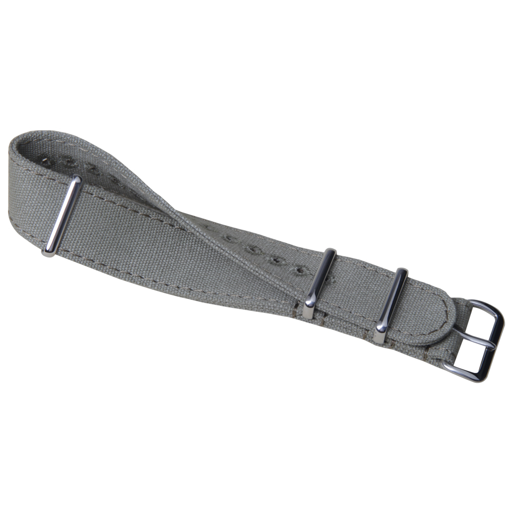 Bulk Production Single Pass Embroidered Eyelet Canvas Watch Band Manufactured by B2B Factory As High Durability Performance Watch Accessories Adapting To Luxury Brands