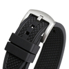 High-Performance Emerald Green FKM Rubber Watch Band Engineered For Professional Divers With Quick-Release Mechanism And Heat-Resistant Fluorine Polymer Construction For Extreme Conditions
