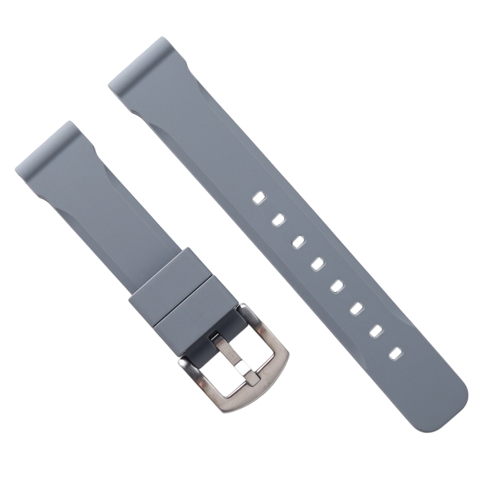 Hot-Selling 18/20/22/24MM Two Pieces Style Silicone Watch Strap Custom Wholesale For Outdoor Sport Casual Watch Collections From A B2B Strap Factory With Low MOQ