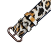Leopard Print Pattern Leather+Silicone Hybrid Watch Strap Two Pieces Style Perfect For Outdoor Leisure Sport Watches Designed By Leading B2B Watch Strap Factory With Low MOQ OEM ODM Services