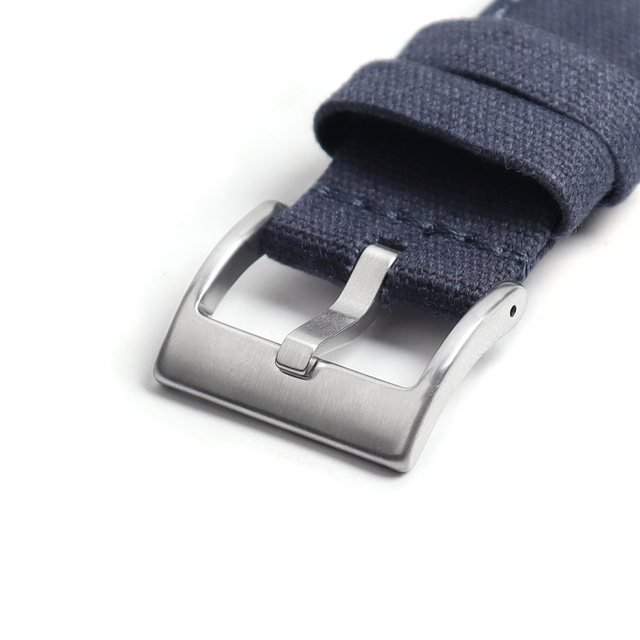 Hot-Selling Low MOQ Premium 2-Pieces Style Embroidered Tail-Hole Canvas Watch Band With 38/40/41/42/44/45mm Metal Apple Watch Connector From B2B Factory Bulk Production