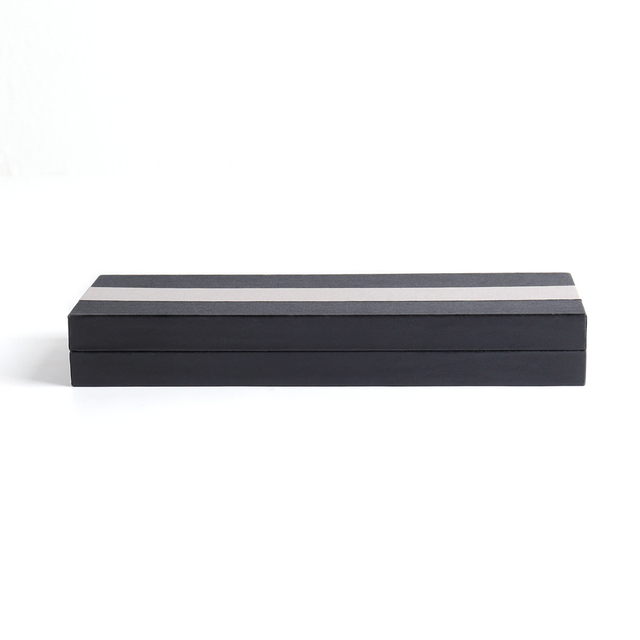 Custom Wholesale Black/Gray Stripe Plastic Watch Strap Storage Box — Table Strap Packaging And Watch Band Storage Solution From A B2B Case Factory