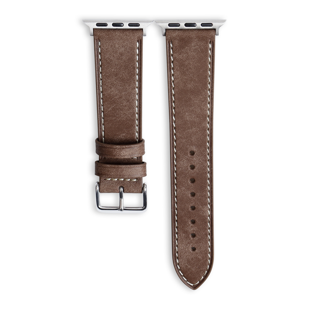 Coffee Smart Leather Strap