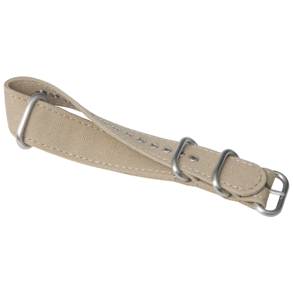 B2B Factory Direct Metal-Grommet Canvas Watch Strap With Durable Buckle Hardware, Precisely Compatible With Brand Watches And Ready For Large-Scale Production And Custom Orders