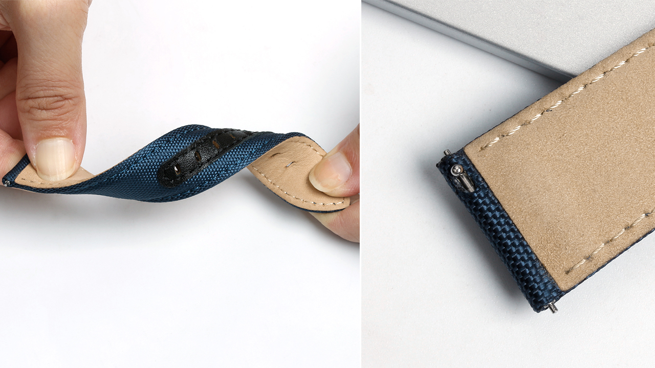 Waterproof Leather Watch Straps Backing