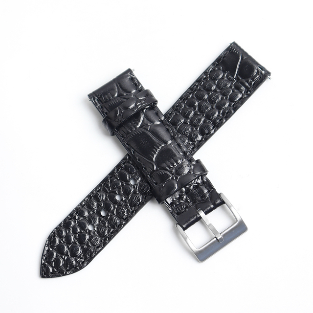 High Precision Manufacturing Of Exotic Alligator Leather Watch Bands Featuring Natural Scale Symmetry For Global B2B Brands Seeking Reliable OEM Factory Strategic Partnerships