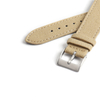 Premium 20MM Beige Canvas Plus Black Genuine Leather Hybrid Watch Strap 2 Pieces Style Crafted By Direct B2B Watch Band Factory For Tudor Watch Series