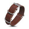Single Piece Brown Zulu Style Full Grain Genuine Leather WristBand Watch Bracelets For 18/20/22/24MM Vintage Watches Custom Design Production By Experienced Watch Strap Manufacturer