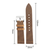 B2B Factory Manufacturing High End Full Grain Crazy Laether WristStraps 2 Pieces Style Heavy Duty Watch Band For Professional Diving And Aviator Watches
