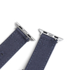 Hot-Selling Low MOQ Premium 2-Pieces Style Embroidered Tail-Hole Canvas Watch Band With 38/40/41/42/44/45mm Metal Apple Watch Connector From B2B Factory Bulk Production