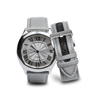 Custom 19mm 21mm Watch Accessories Featuring Minimalist Gray 2 Pieces Cordura+Leather Hybrid Watch Strap From A Top Sourcing B2B Factory Built For Global Brand Watches