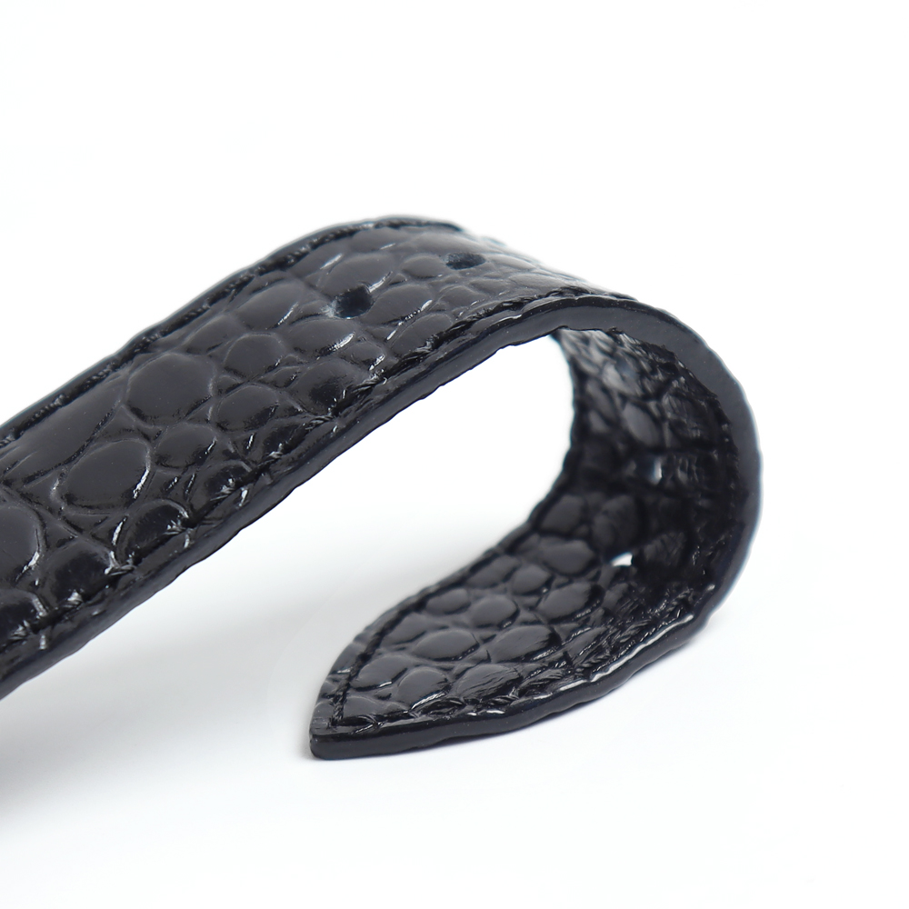 High Precision Manufacturing Of Exotic Alligator Leather Watch Bands Featuring Natural Scale Symmetry For Global B2B Brands Seeking Reliable OEM Factory Strategic Partnerships